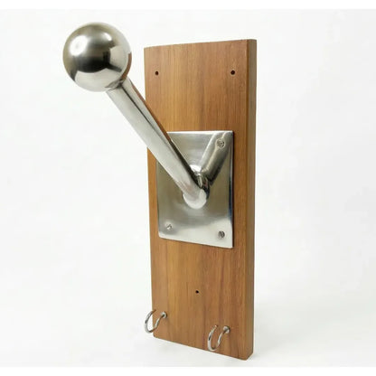 Wooden Helmet Stand Wall Mount with Hooks –  Bike Helmet Holder