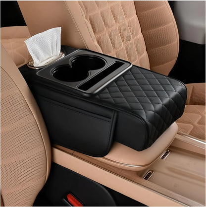 SolidSoul Smart Console Armrest Organizer with Storage Cup Holder & Phone Slot